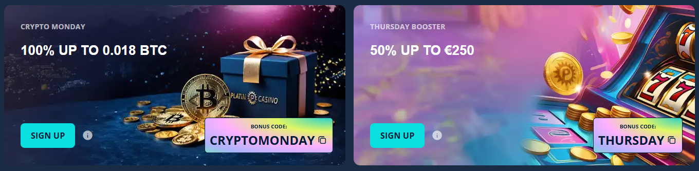 Platin Casino bonus